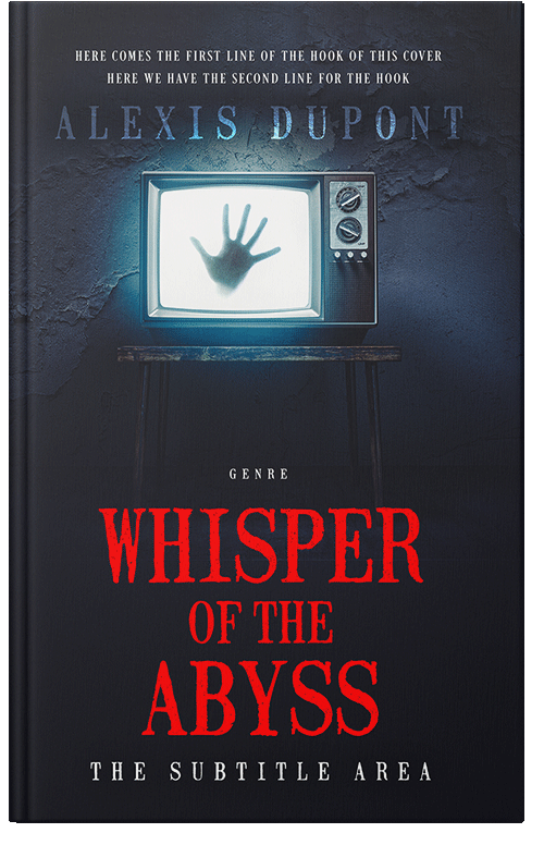 Front view of Premade Horror Book Cover - Ebony Clay