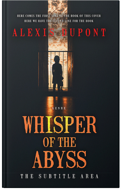 Front view of Premade Mystery & Thriller & Suspense Book Cover - Black