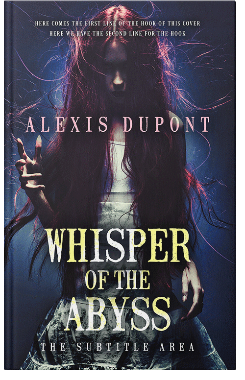 Front view of Premade Horror Book Cover - Steel Gray