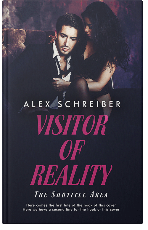 Front view of Premade Romance Book Cover - Steel Gray