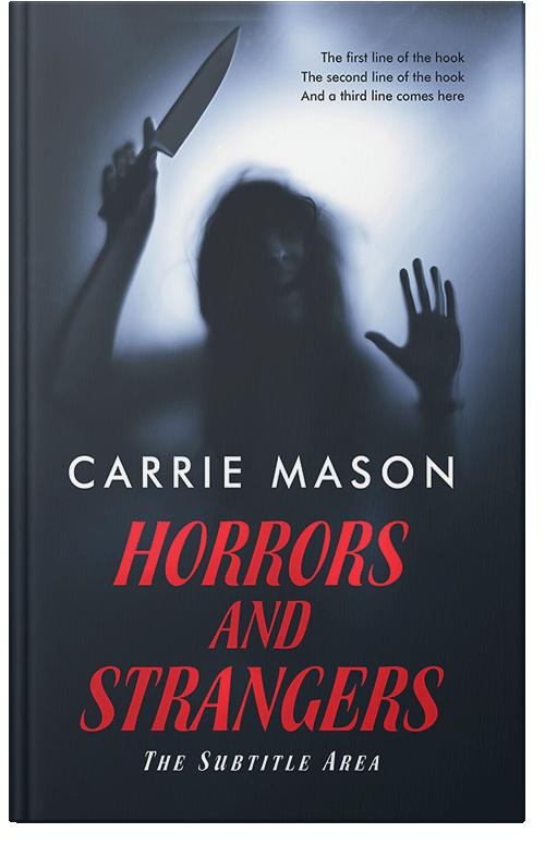 Front view of Premade Horror Book Cover - Careys Pink