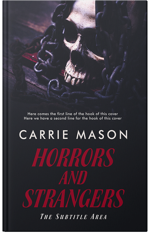 Front view of Premade Horror Book Cover - Shark