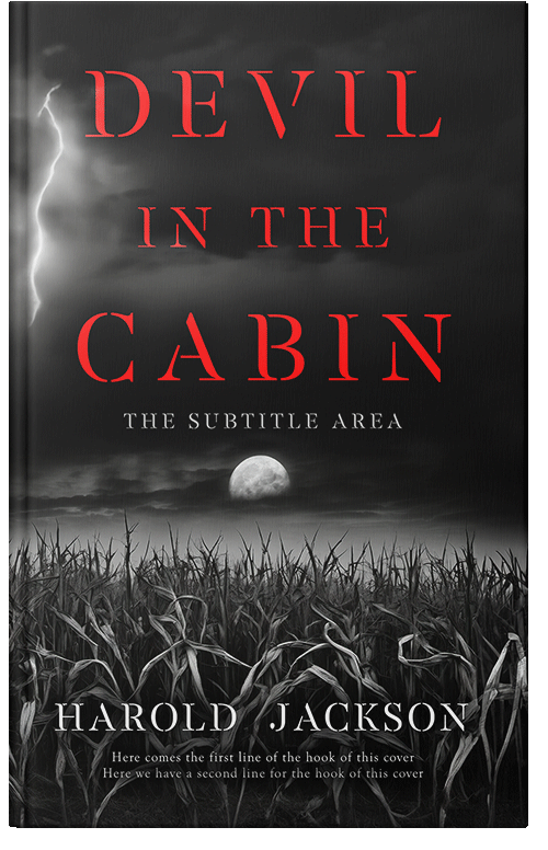 Front view of Premade Horror Book Cover - Cod Gray