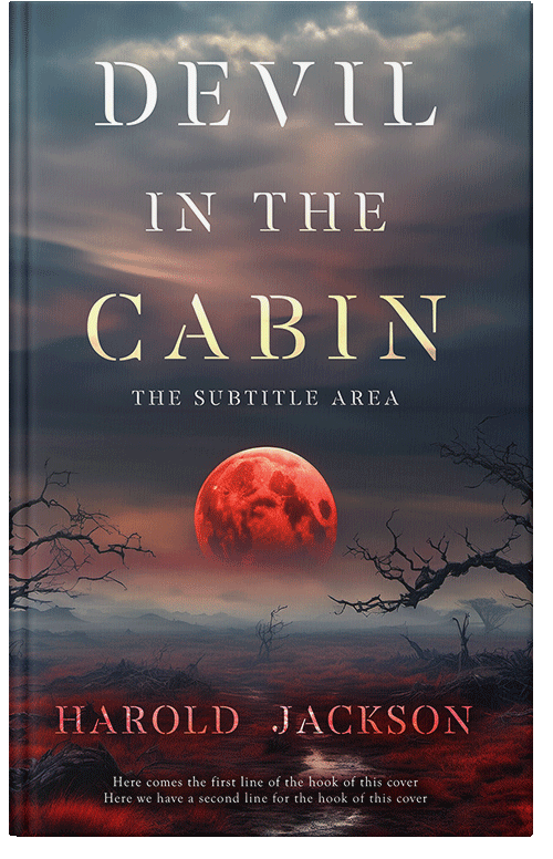 Front view of Premade Horror Book Cover - Tundora