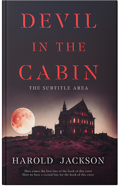 Front view of Thunder #14918 - Premade Horror Book Cover