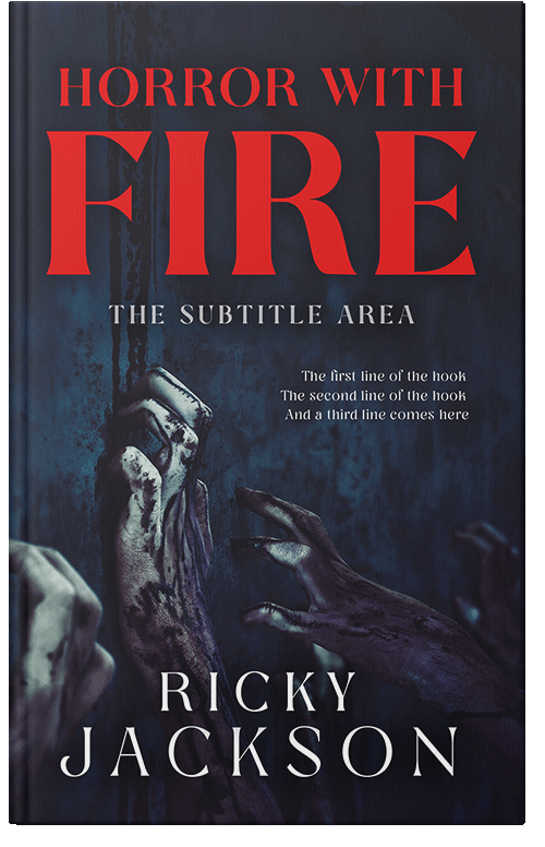 Front view of Premade Apocalyptica Book Cover - Steel Gray