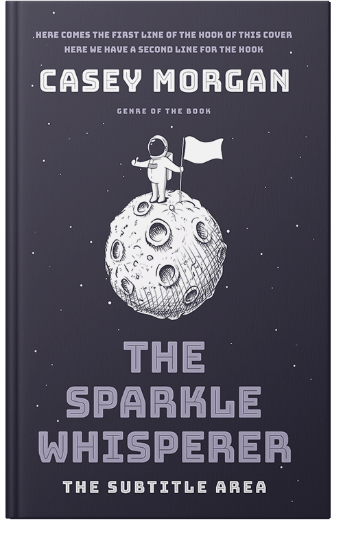 Front view of Premade Science Fiction Book Cover - Blackcurrant