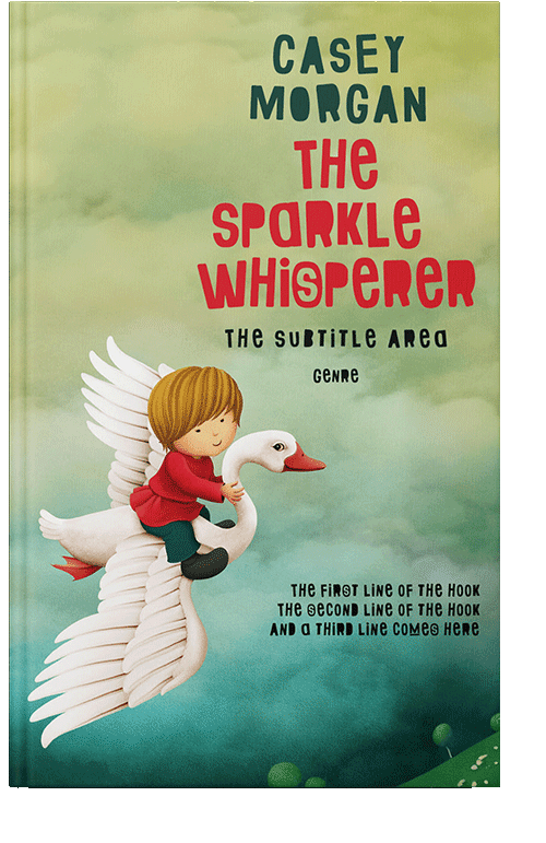 Front view of Swamp Green #14948 - Premade Fantasy Book Cover