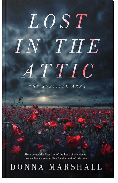 Front view of Premade Horror Book Cover - Ebony Clay