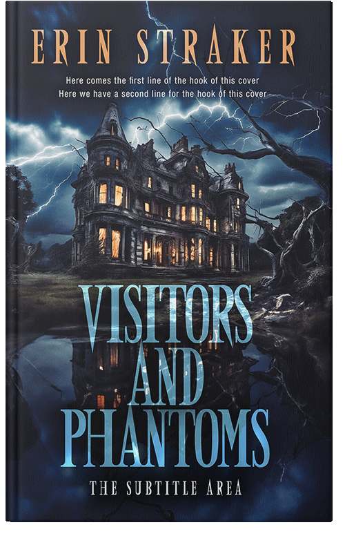 Front view of Premade Horror Book Cover - Ebony Clay