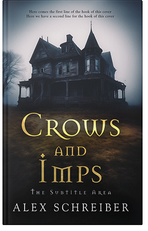 Premade Book Cover Swirl