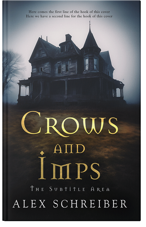 Front view of Premade Mystery & Thriller & Suspense Book Cover - Swirl