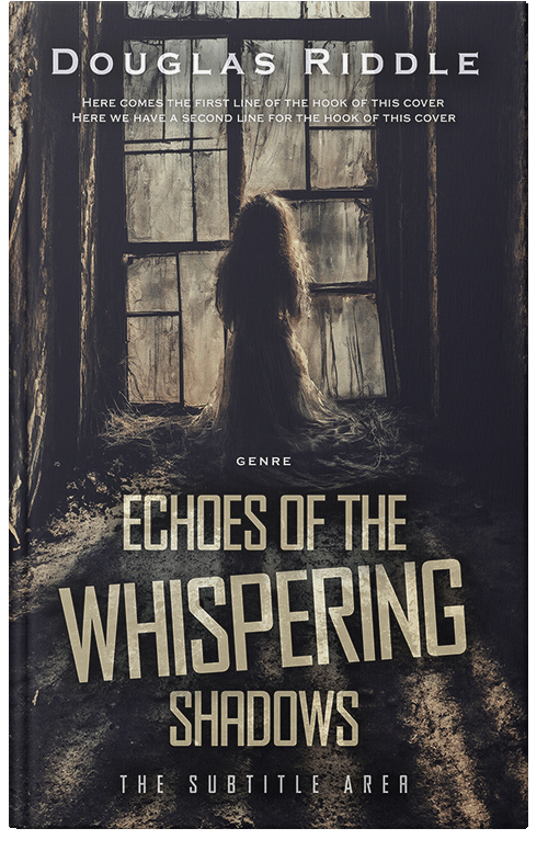 Front view of Premade Mystery & Thriller & Suspense Book Cover - Heathered Gray