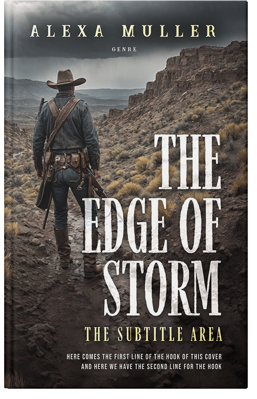 Front view of Premade Western Book Cover - Dune