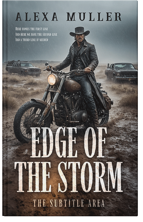 Front view of Premade Action & Adventure Book Cover - Masala