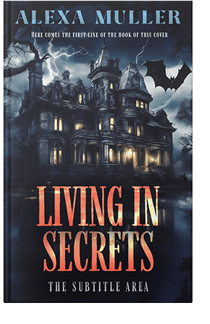 Pre Made Book Cover Ebony Clay