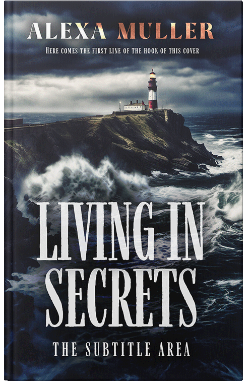 Front view of Premade Mystery & Thriller & Suspense Book Cover - Timberwolf