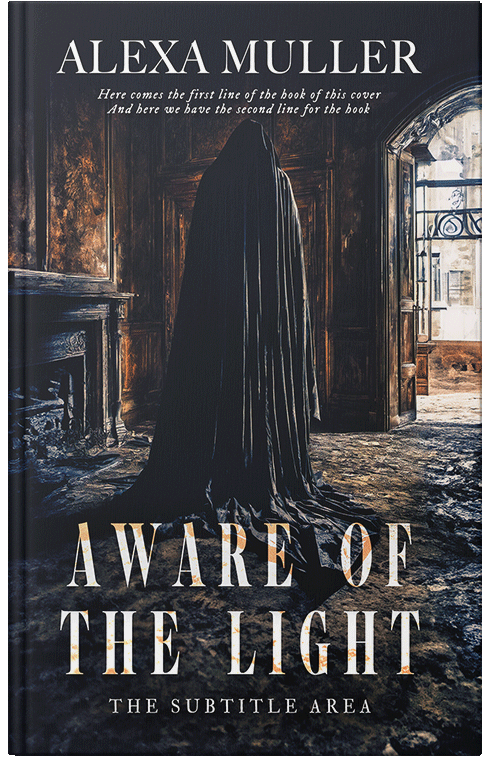 Front view of Premade Horror Book Cover - Shark