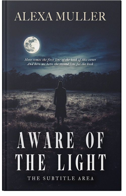 Front view of Premade Horror Book Cover - Ebony Clay