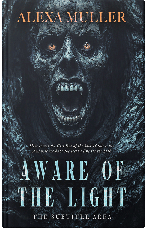 Front view of Premade Horror Book Cover - Bunker