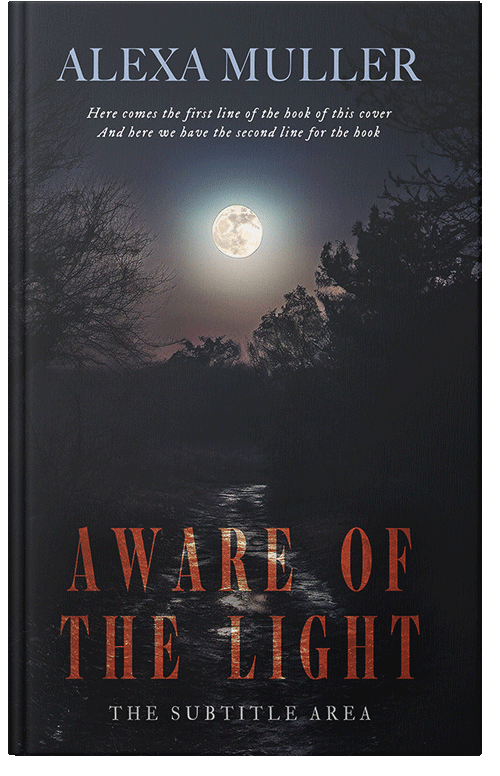 Front view of Premade Horror Book Cover - Shark
