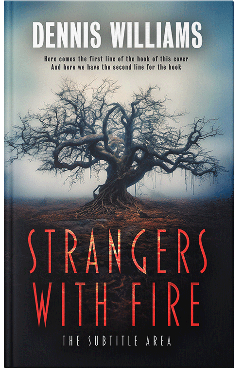 Front view of Premade Horror Book Cover - Clam Shell