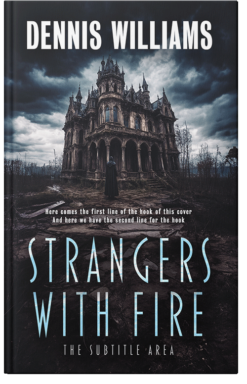 Front view of Shark #15070 - Premade Horror Book Cover