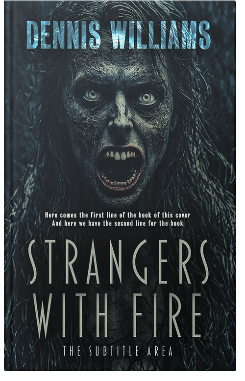 Front view of Premade Abstract Book Cover - Bunker