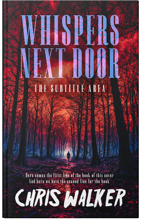 Front view of Premade Mystery & Thriller & Suspense Book Cover - Chestnut Rose