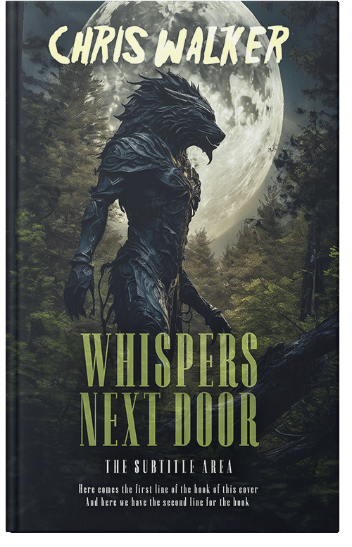 Front view of Premade Mystery & Thriller & Suspense Book Cover - Outer Space