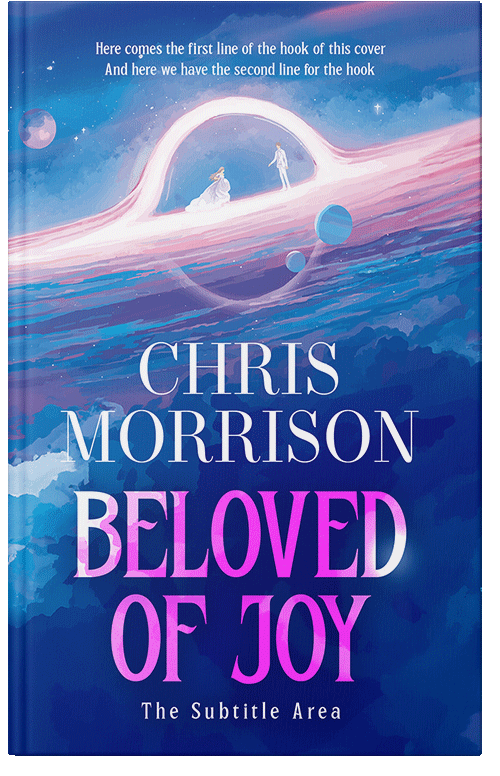 Front view of Premade Romance Book Cover - Light Wisteria