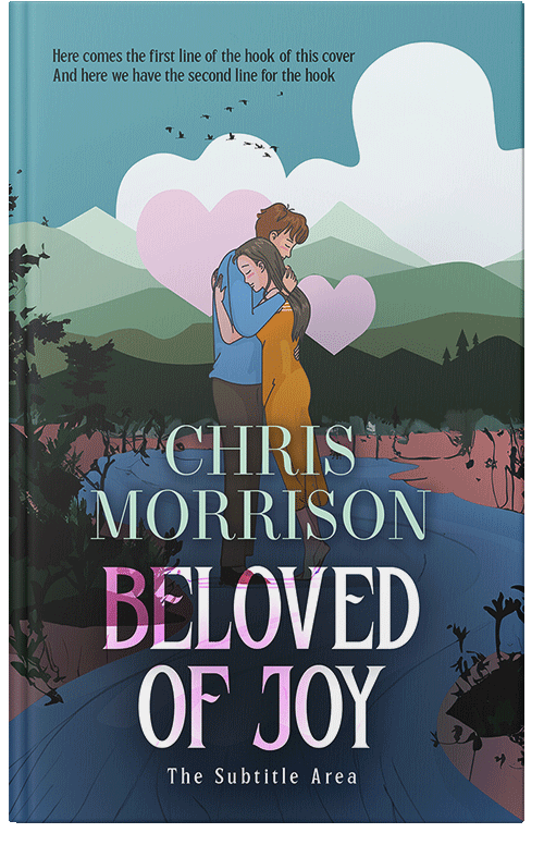 Front view of Premade Romance Book Cover - Oxford Blue