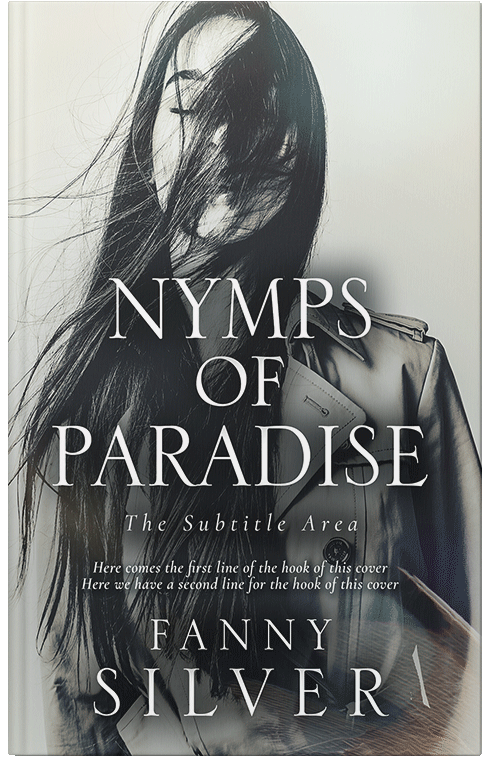 Front view of Premade Romance Book Cover - Quill Gray