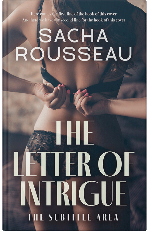 Front view of Premade Erotica Book Cover - Soft Amber