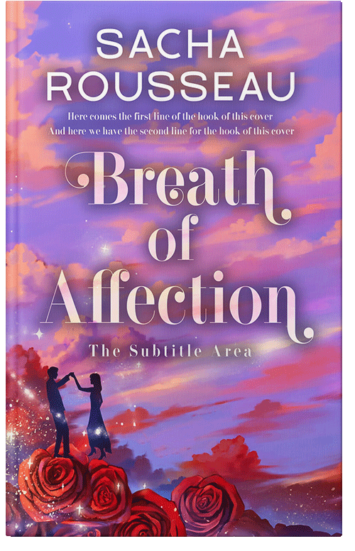 Front view of Premade Romance Book Cover - Wisteria