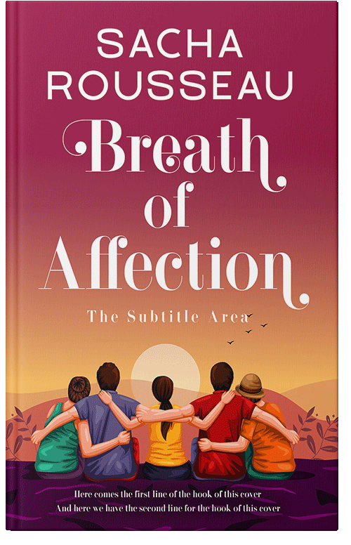 Front view of Premade Romance Book Cover - Mexican Red