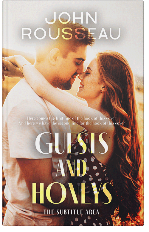 Front view of Premade Romance Book Cover - Stark White