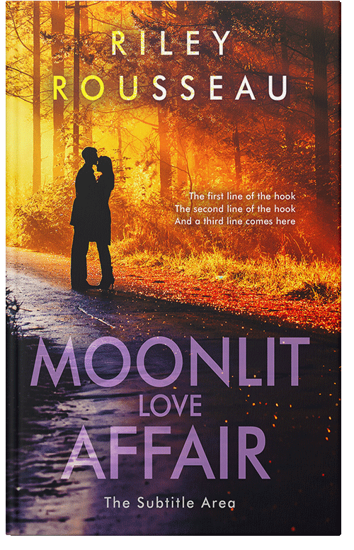 Front view of Premade Romance Book Cover - Bleached Cedar