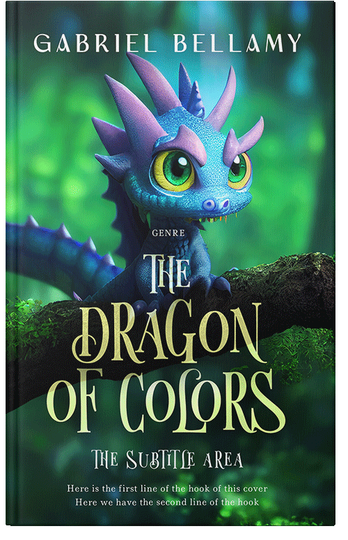 Front view of Premade Fantasy Book Cover - Gable Green