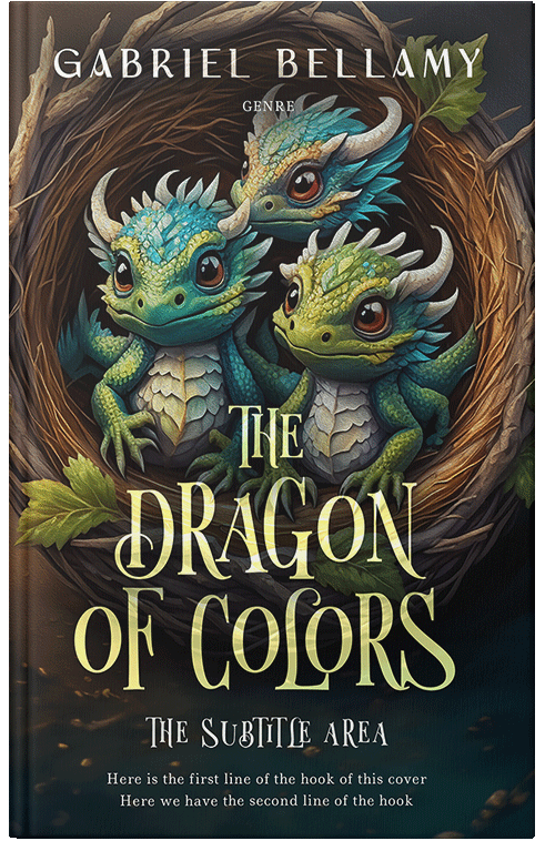 Front view of Premade Fantasy Book Cover - Heavy Metal