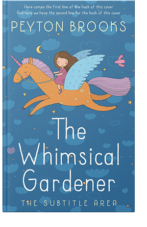 Pre Made Book Cover Steel Blue