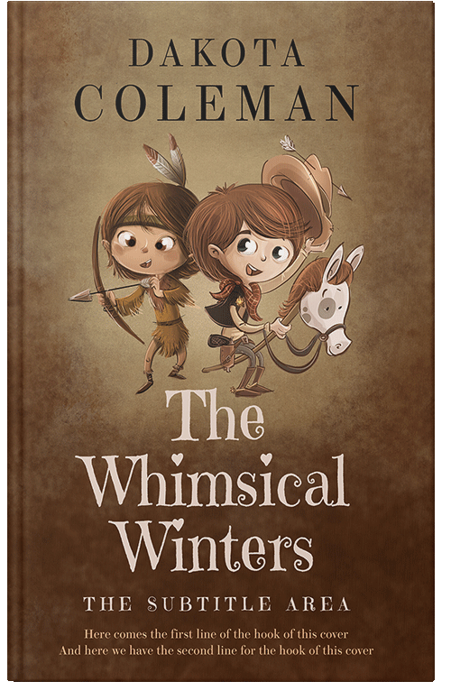 Front view of Premade Western Book Cover - Old Copper