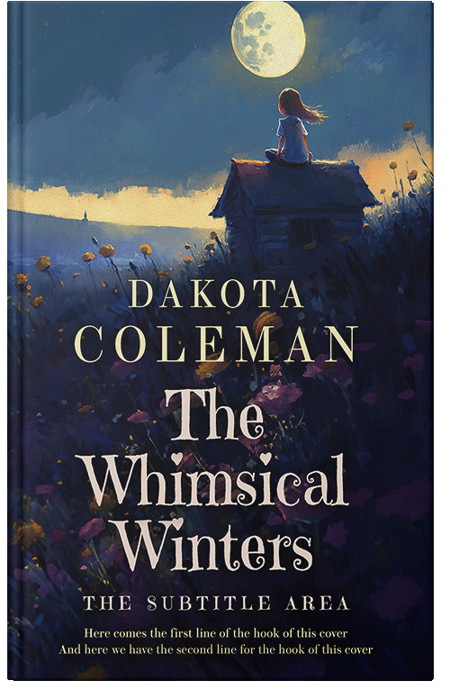 Front view of Premade Fantasy Book Cover - Ebony