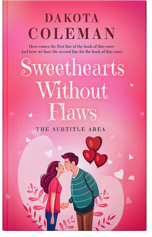 Front view of Premade Romance Book Cover - Tickle Me Pink