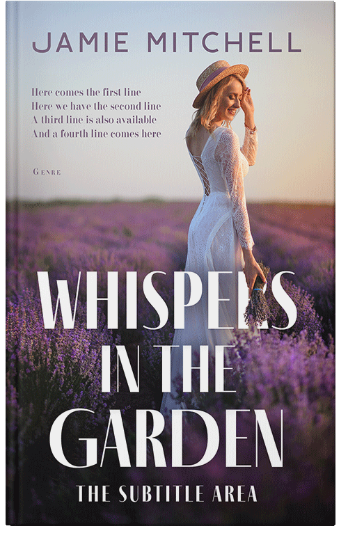 Front view of Premade Romance Book Cover - Pale Slate