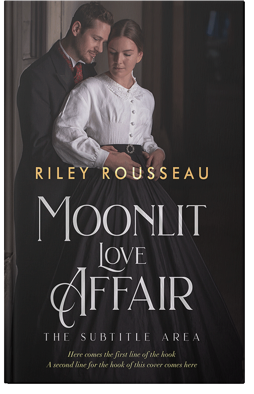 Front view of Premade Romance Book Cover - Cod Gray