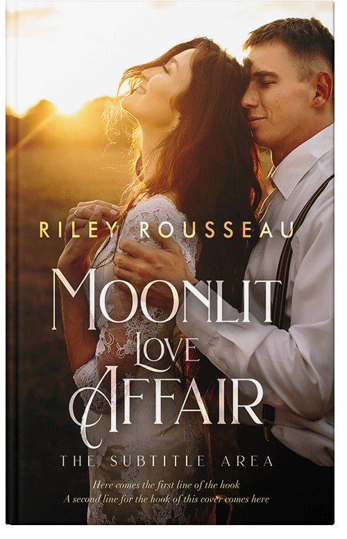 Front view of Premade Romance Book Cover - Cedar