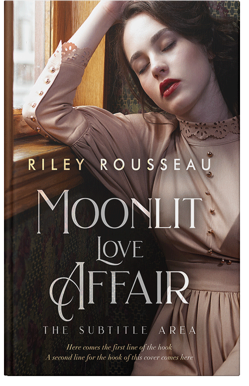 Front view of Premade Romance Book Cover - Oil