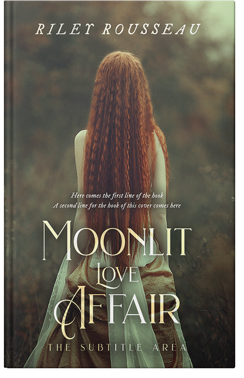 Front view of Premade Fantasy Book Cover - Taupe