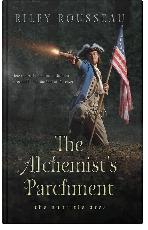 Front view of Premade Historical Book Cover - Heavy Metal